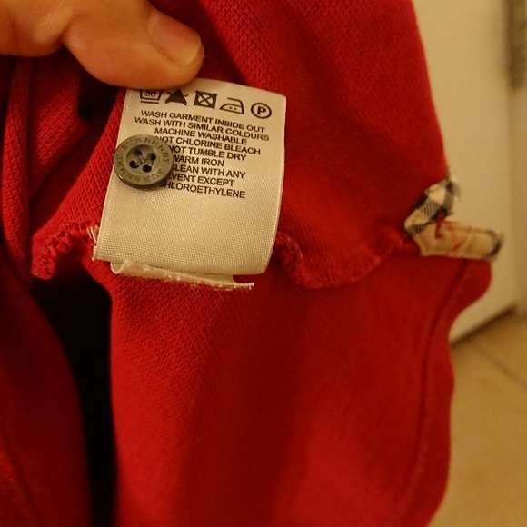 Burberry London Red Polo - Picture 6 of 8